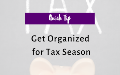 How to Get Organized for Tax Season